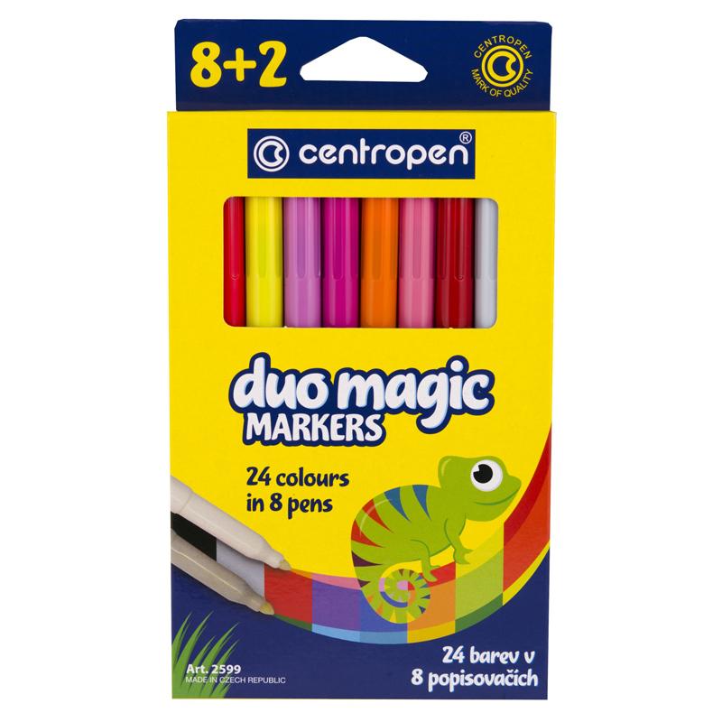 Фломастери CENTROPEN 2599/10 Duomagic, набір 10 шт.